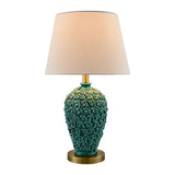 Modern European furniture - Green Ceramic Rose Table Lamp - www.oroa.com