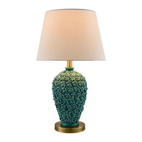 Modern European furniture - Green Ceramic Rose Table Lamp - www.oroa.com