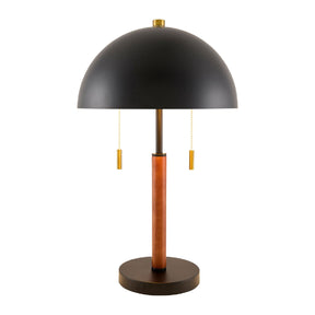 Modern European furniture - Black Metal Dome Table Lamp - www.oroa.com