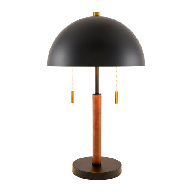 Modern European furniture - Black Metal Dome Table Lamp - www.oroa.com