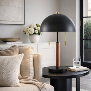   Modern European furniture - Black Metal Dome Table Lamp - www.oroa.com | Oroa.com