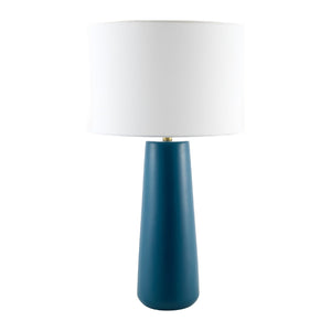   Glazed Blue Ceramic Table Lamp | Oroa.com