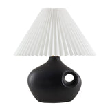 Modern European furniture - Pleated Linen Accent Table Lamp - www.oroa.com