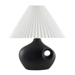   Pleated Linen Accent Table Lamp | Oroa.com