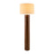 Modern European furniture - Cylindrical Rubberwood Accent Floor Lamp - www.oroa.com