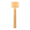 Modern European furniture - Cylindrical Rubberwood Accent Floor Lamp - www.oroa.com