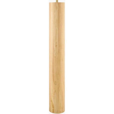 Modern European furniture - Cylindrical Rubberwood Accent Floor Lamp - www.oroa.com