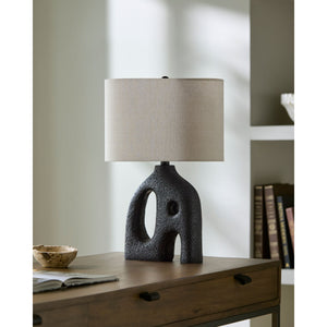   Abstract Carved Base Table Lamp | Oroa.com
