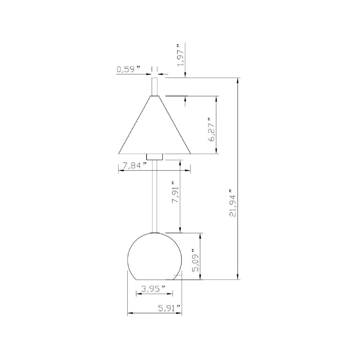   Metal Shade Accent Table Lamp | Oroa.com