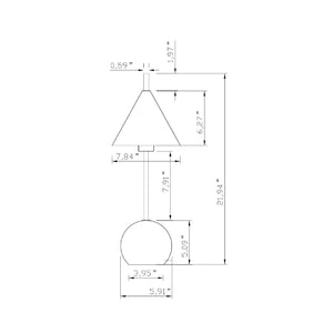   Metal Shade Accent Table Lamp | Oroa.com