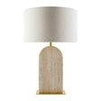 Modern European furniture - Beige Arched Travertine Table Lamp - www.oroa.com
