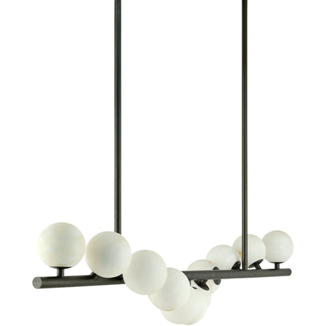 Modern European furniture - White Stone 11-Light Pendant Lamp - www.oroa.com