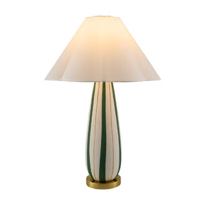Modern European furniture - Striped Ceramic Accent Table Lamp - www.oroa.com