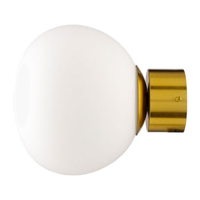 Modern European furniture - White Glass Orb Wall Lamp - www.oroa.com