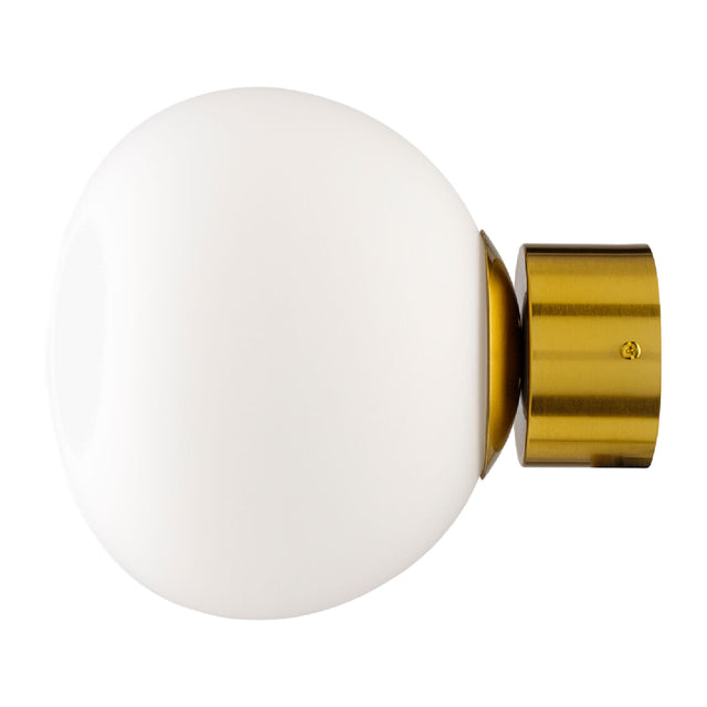 Modern European furniture - White Glass Orb Wall Lamp - www.oroa.com