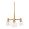 Modern European furniture - Iron Framed Glass Chandelier - www.oroa.com