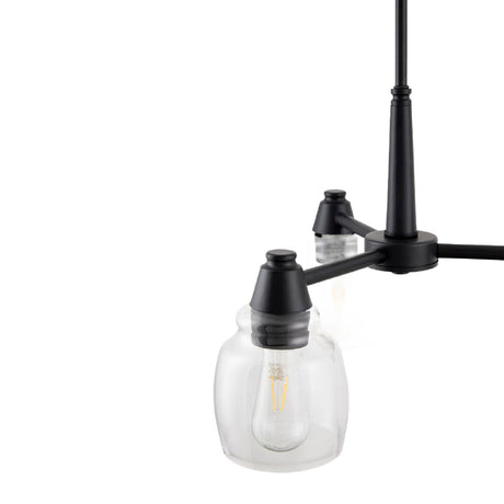 Modern European furniture - Iron Framed Glass Chandelier - www.oroa.com