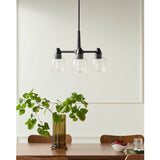 Modern European furniture - Iron Framed Glass Chandelier - www.oroa.com