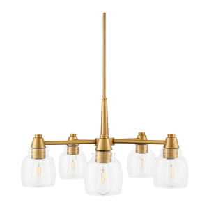   Iron Framed Glass Chandelier | Oroa.com