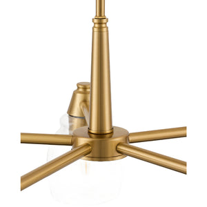   Iron Framed Glass Chandelier | Oroa.com