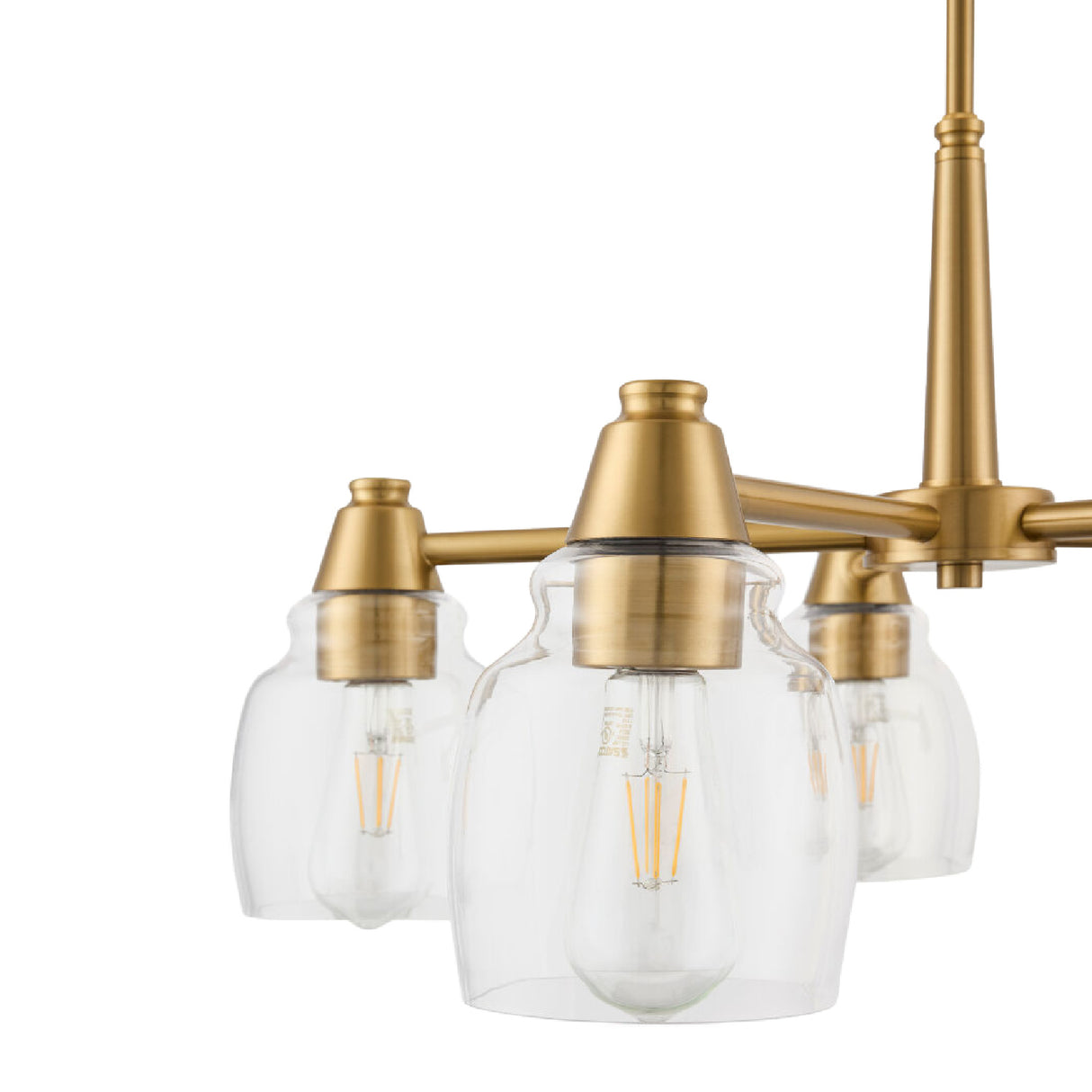   Iron Framed Glass Chandelier | Oroa.com