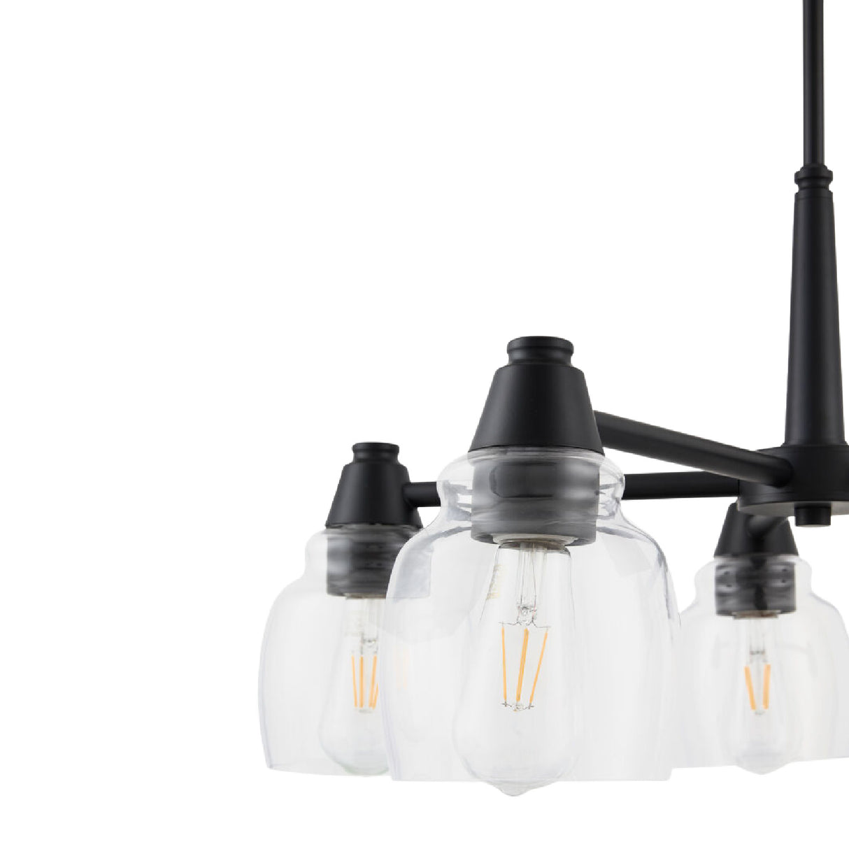   Iron Framed Glass Chandelier | Oroa.com