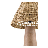 Modern European furniture - Woven Rattan Accent Table Lamps (2) - www.oroa.com