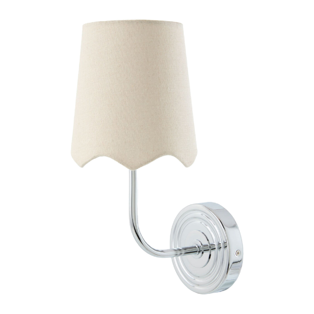   Scalloped Edge Linen Wall Lamp | Oroa.com