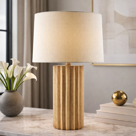   Ridged Ceramic Accent Table Lamp | Oroa.com