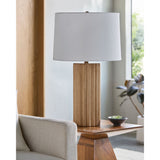 Modern European furniture - Ridged Ceramic Accent Table Lamp - www.oroa.com