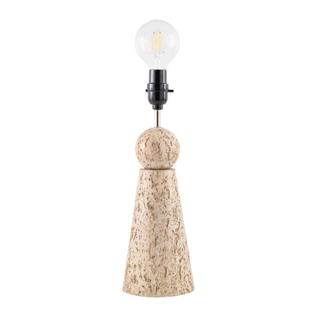 Modern European furniture - Travertine Base Rattan Table Lamps (2) - www.oroa.com