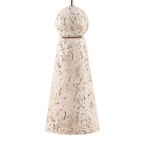 Modern European furniture - Travertine Base Rattan Table Lamps (2) - www.oroa.com
