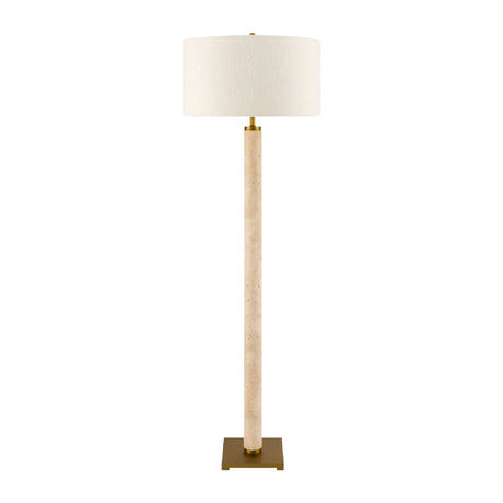 Modern European furniture - Beige Marble Accent Floor Lamp - www.oroa.com