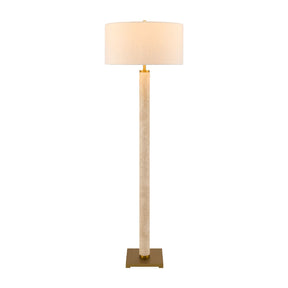 Modern European furniture - Beige Marble Accent Floor Lamp - www.oroa.com