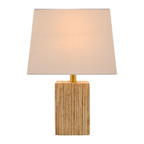 Modern European furniture - Brown Travertine Accent Table Lamp - www.oroa.com