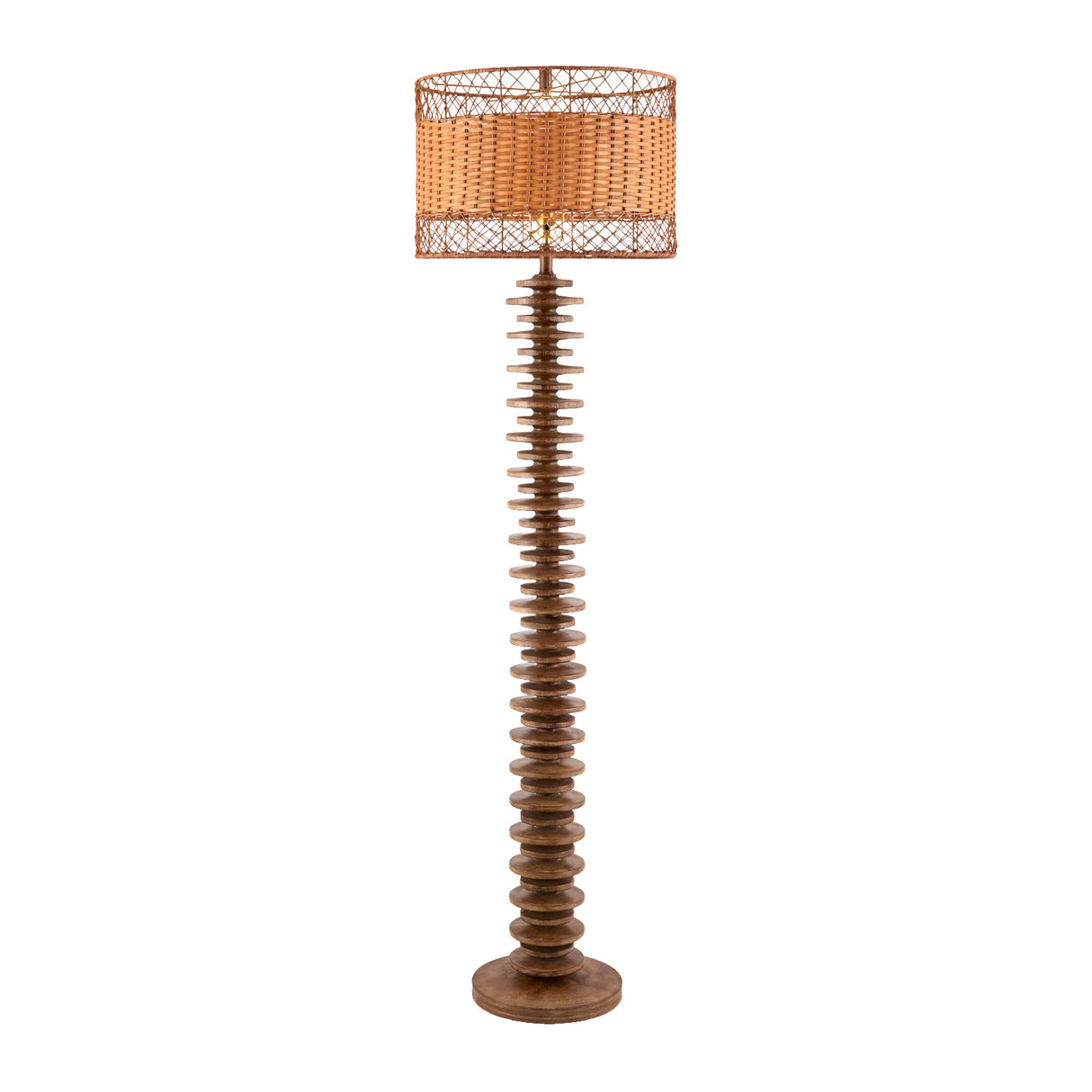   Stacked Circular Base Floor Lamp | Oroa.com