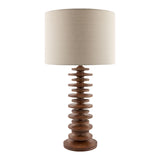Modern European furniture - Stacked Circular Base Table Lamp - www.oroa.com