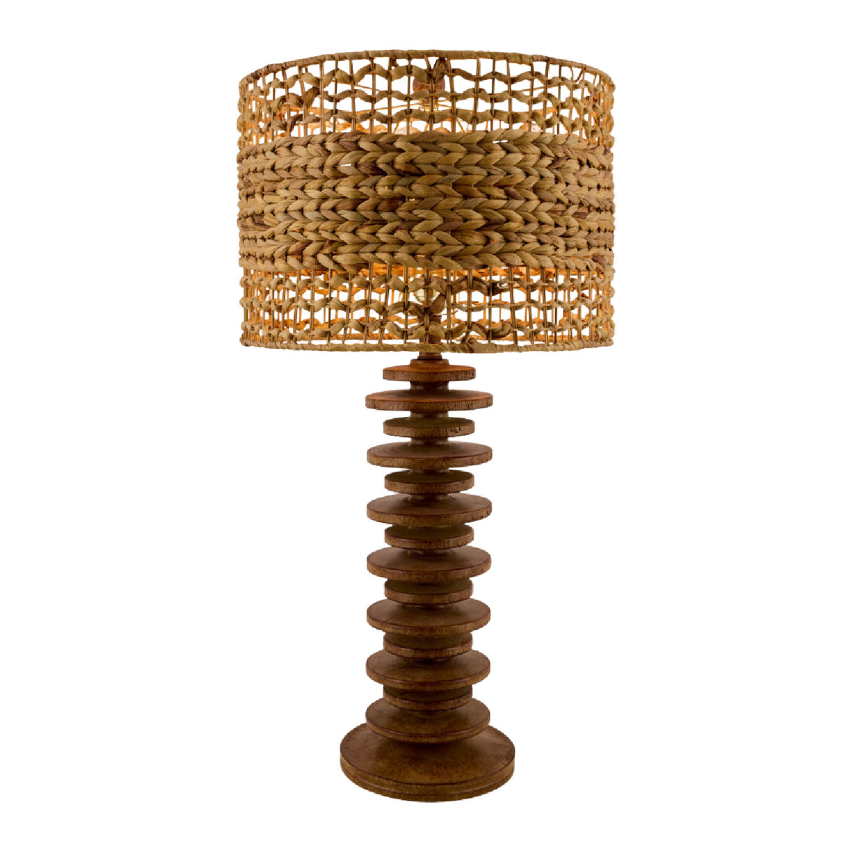   Braided Seagrass Accent Table Lamp | Oroa.com