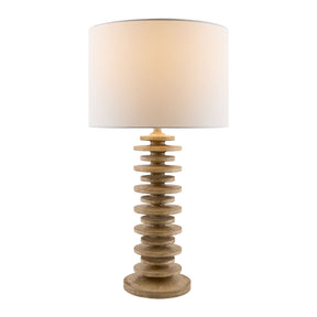 Modern European furniture - Stacked Circular Base Table Lamp - www.oroa.com
