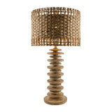 Modern European furniture - Braided Seagrass Accent Table Lamp - www.oroa.com