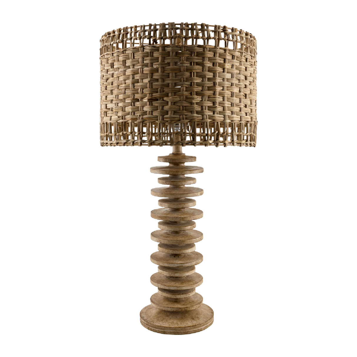   Braided Seagrass Accent Table Lamp | Oroa.com