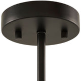 Modern European furniture - Black Metal 6-Light Chandelier - www.oroa.com
