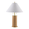 Modern European furniture - Cream Wood Base Table Lamp - www.oroa.com