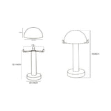 Modern European furniture - White Stone Dome Table Lamp - www.oroa.com