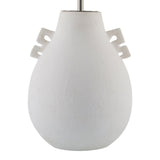 Modern European furniture - Glazed White Ceramic Table Lamp - www.oroa.com