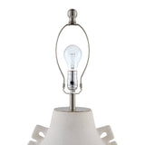 Modern European furniture - Glazed White Ceramic Table Lamp - www.oroa.com