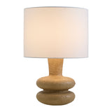 Modern European furniture - White Drum Linen Table Lamp - www.oroa.com