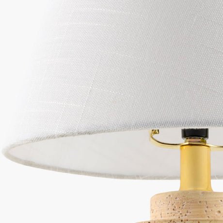 Modern European furniture - White Shade Accent Table Lamps (2) - www.oroa.com