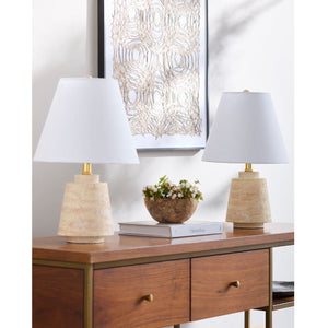   White Shade Accent Table Lamps (2) | Oroa.com