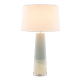 Modern European furniture - Pale Blue Ceramic Table Lamp - www.oroa.com